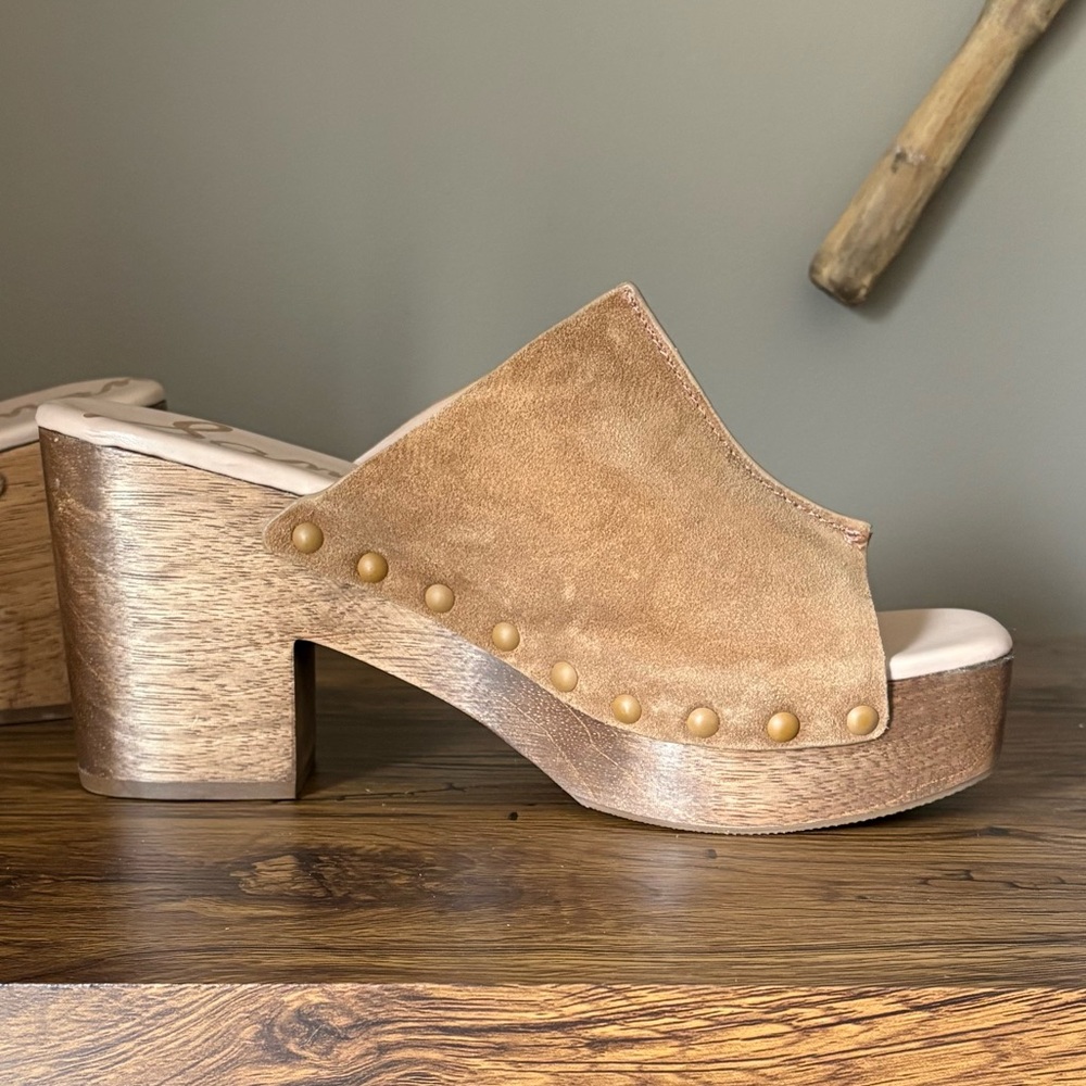 Sam Edelman Josselyn Platform Mules Size 10 Color “Whiskey” - Picture 5 of 11